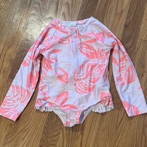 GAP Kids Pink Leaf Rashguard
